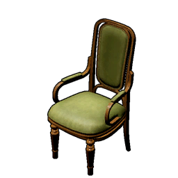 Antique Green Wooden Chair icon