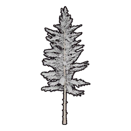 仿真积雪树木B 建筑图片