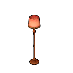 Antique Red Floor Lamp icon
