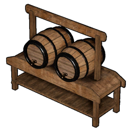Wooden Barrel Shelf icon