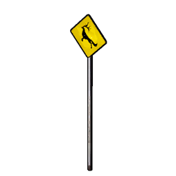 Beware of Eikthyrdeer Sign icon
