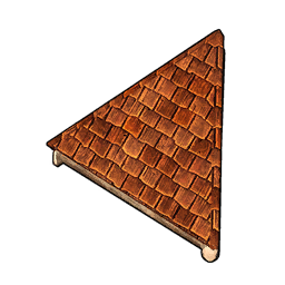Wooden Slanted Triangular Roof icon